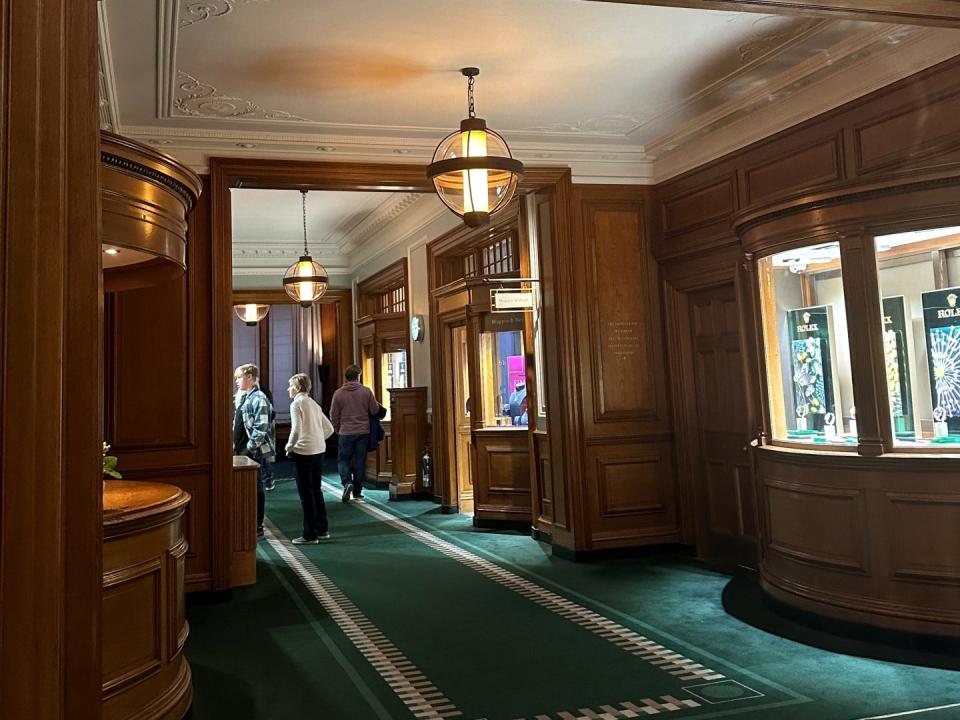 A view of the interior of Gleneagles hotel