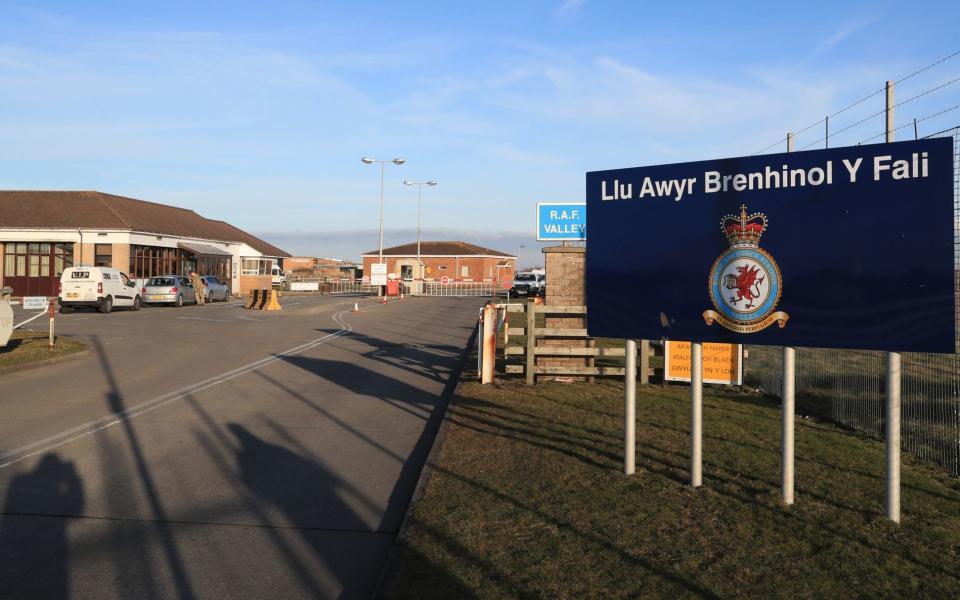 RAF Valley in north Wales  - Peter Byrne/PA