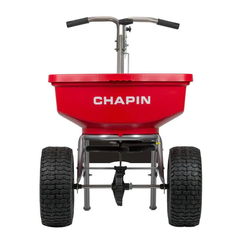 <p><a href="https://go.redirectingat.com?id=74968X1596630&url=https%3A%2F%2Fwww.lowes.com%2Fpd%2FChapin-80-lb-Capacity-Standard-Lawn-Spreader%2F1000803060&sref=https%3A%2F%2Fwww.popularmechanics.com%2Fhome%2Flawn-garden%2Fg36386204%2Fbest-fertilizer-spreaders%2F" rel="nofollow noopener" target="_blank" data-ylk="slk:Shop Now;elm:context_link;itc:0;sec:content-canvas" class="link ">Shop Now</a></p><p>80-Pound Professional Fertilizer Spreader</p><p>lowes.com</p><p>$386.99</p>