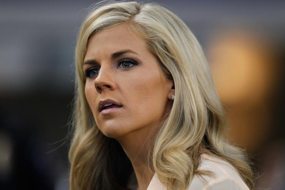 Samantha Steele looks on during a game between Alabama and Michigan. (US Presswire)