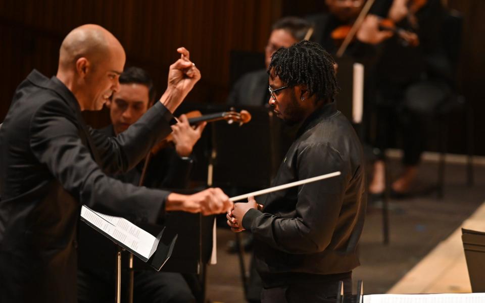 Chineke!, conducted by Kevin John Edusei, give the world premiere of Remnants, by James B Wilson and Yomi Sode, at the Royal Festival Hall - Mark Allan