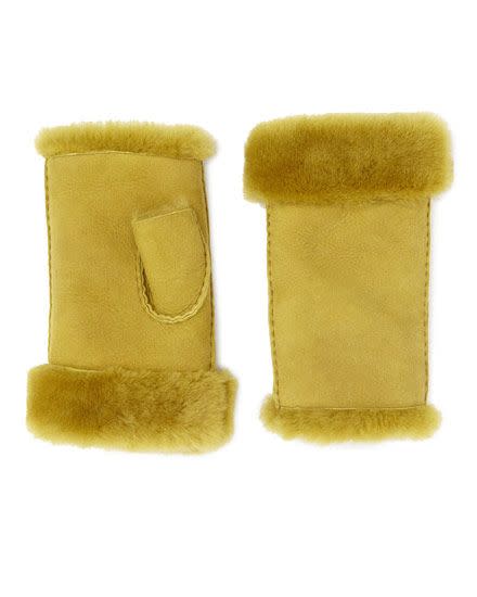 Gia Sheepskin Fingerless Gloves