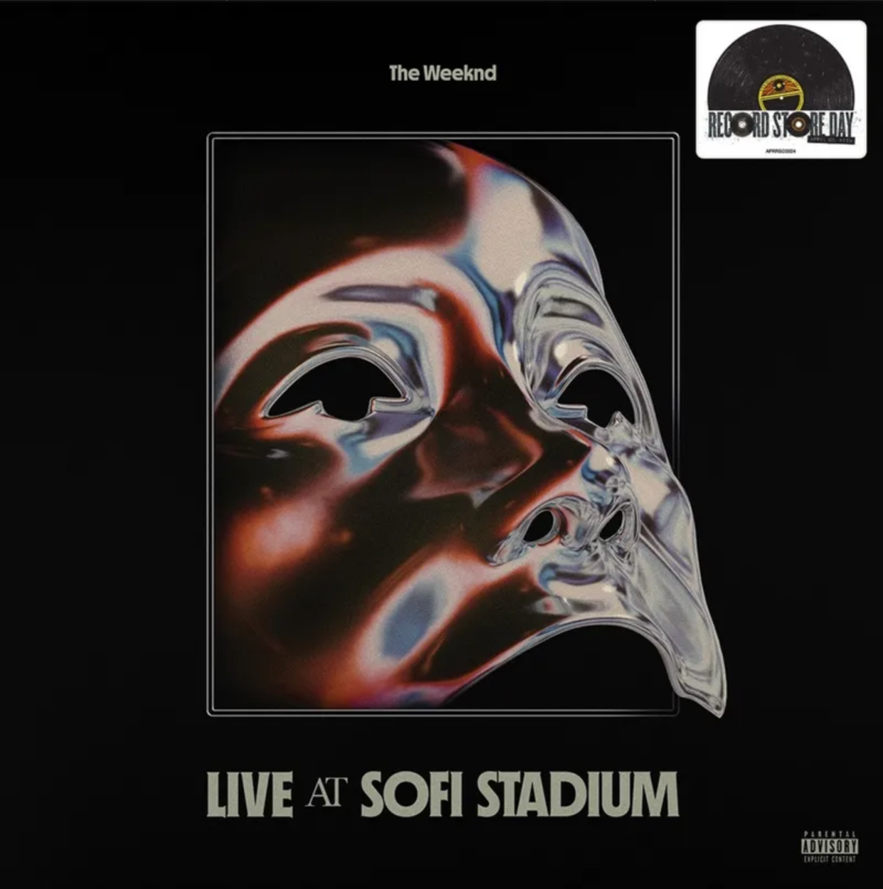 'Live At SoFi Stadium' is The Weeknd's first live album. Recorded during the After Hours til Dawn Tour, the 3-LP release is a Record Store Day 2024 special.