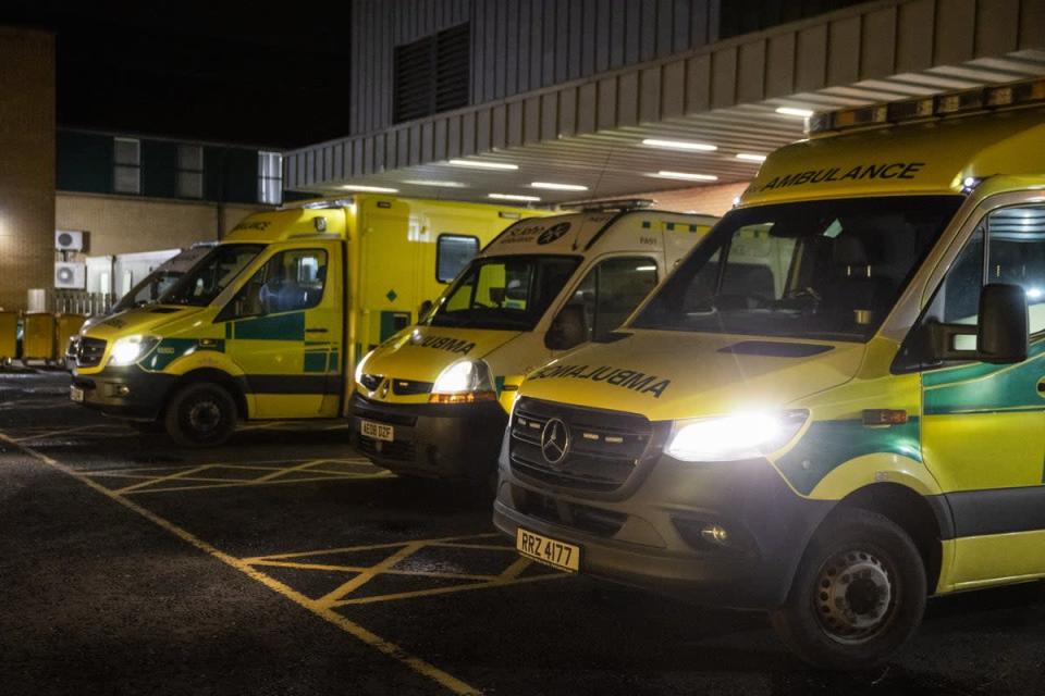 All 10 ambulance trusts in England have declared they are on the highest level of alert (PA) (PA Wire)