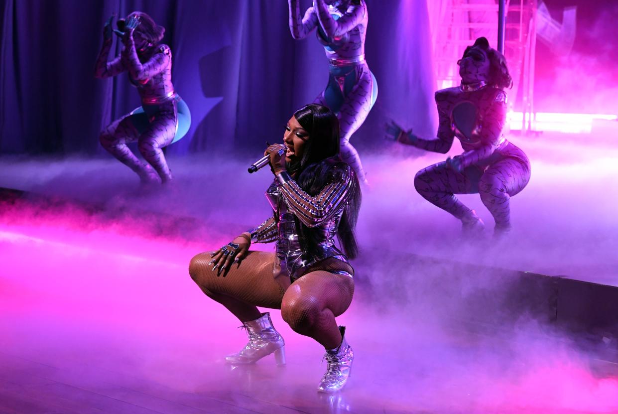 File image: Megan Thee Stallion performs onstage during the 63rd Annual GRAMMY Awards (Getty Images for The Recording A)