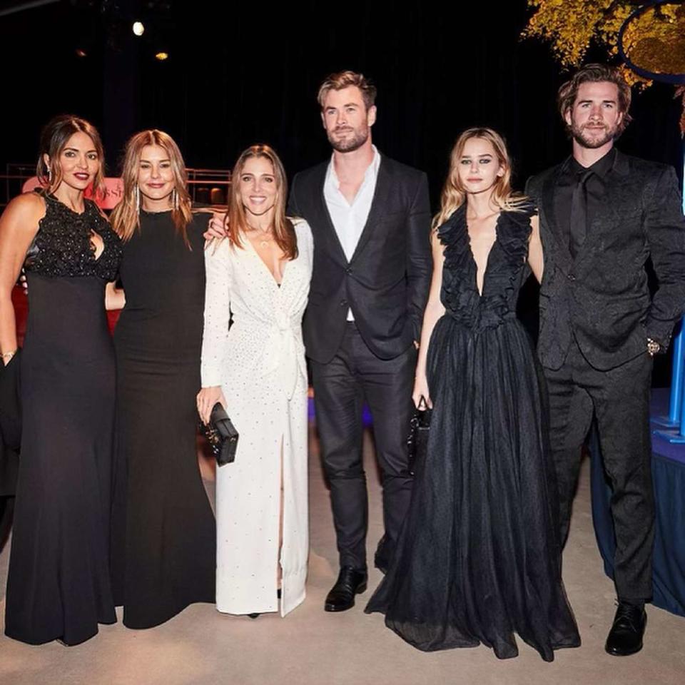 Chris Hemsworth, Elsa Pataky, Gabriella Brooks, Liam Hemsworth