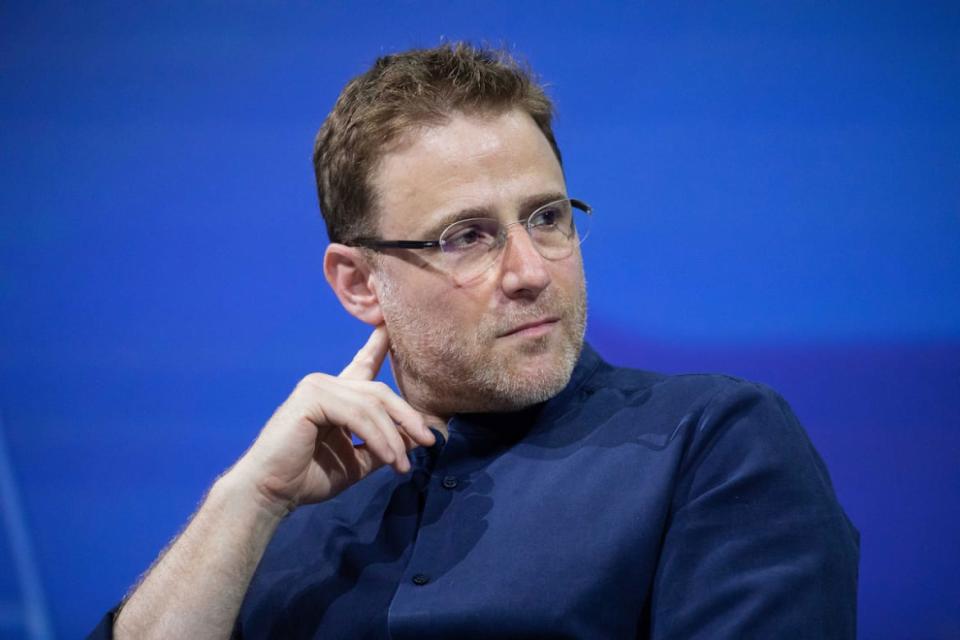 Stewart Butterfield, Co-founder and CEO Slack, attends the Viva Tech start-up and technology gathering at Parc des Expositions Porte de Versailles on May 24, 2018 in Paris, France.