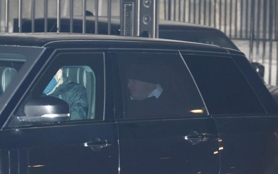 Boris Johnson was driven away from Downing Street earlier this morning - Henry Nicholls/Reuters