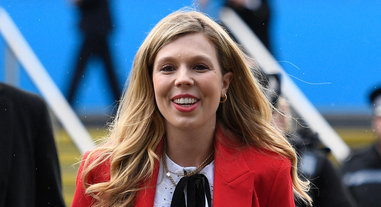 Carrie Johnson looked stylish as she attended the G20 summit in Rome this weekend. (Getty Images)