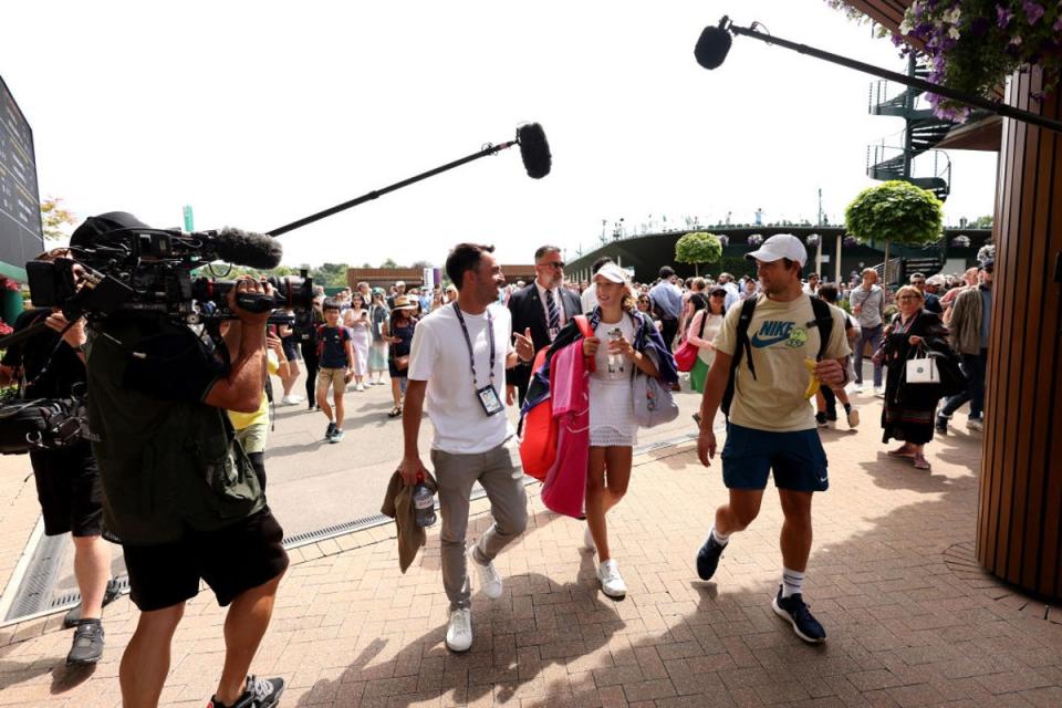 Andreeva is being followed by Netflix at Wimbledon (Getty Images)