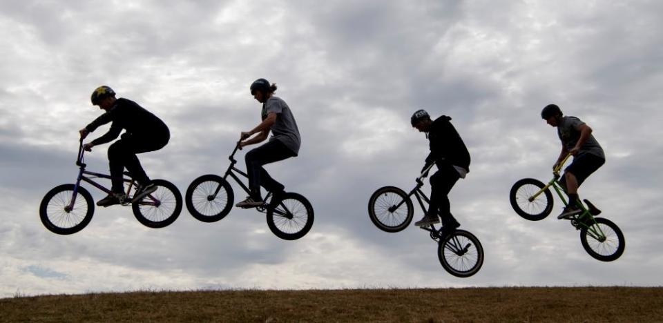 BMX bikers