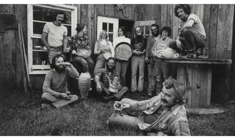 A group of potters from the early days of Happy Valley Potter in the 1970s. Happy Valley founder Jerry Chappelle passed away on May 30, 2023. He was 83 years old.