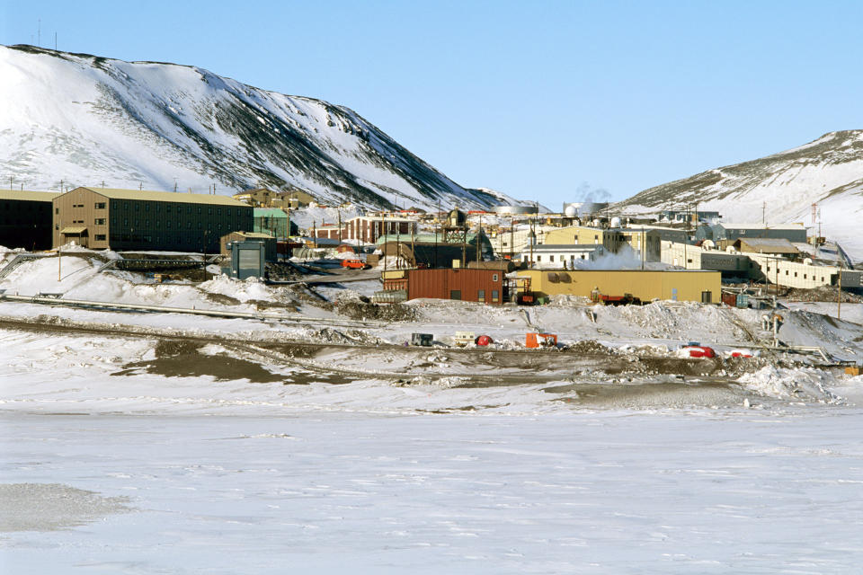 McMurdo Station, USA, Ross Island, Antarctica. (Photo by: Auscape/Universal Images Group via Getty Images) (Auscape / Universal Images Group via Getty Images file)