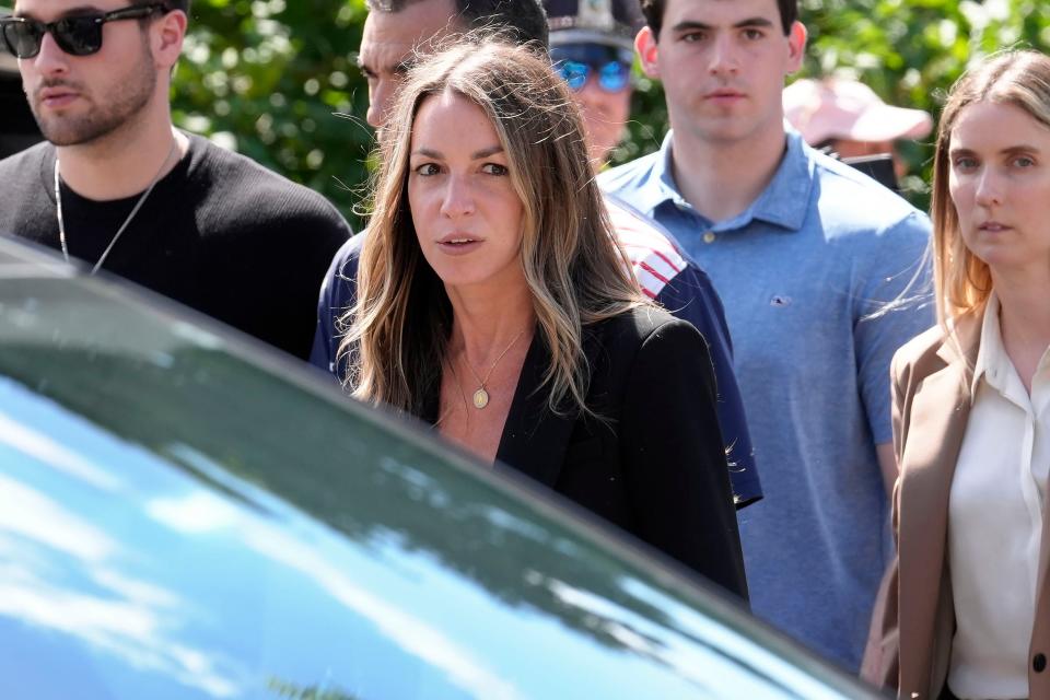 Karen Read arrives at Norfolk Superior Court, Thursday, June 27, 2024, in Dedham, Mass. Read is on trial, accused of killing her boyfriend Boston police officer John O'Keefe, in 2022. The jury began deliberations in the trial Tuesday. (AP Photo/Steven Senne)