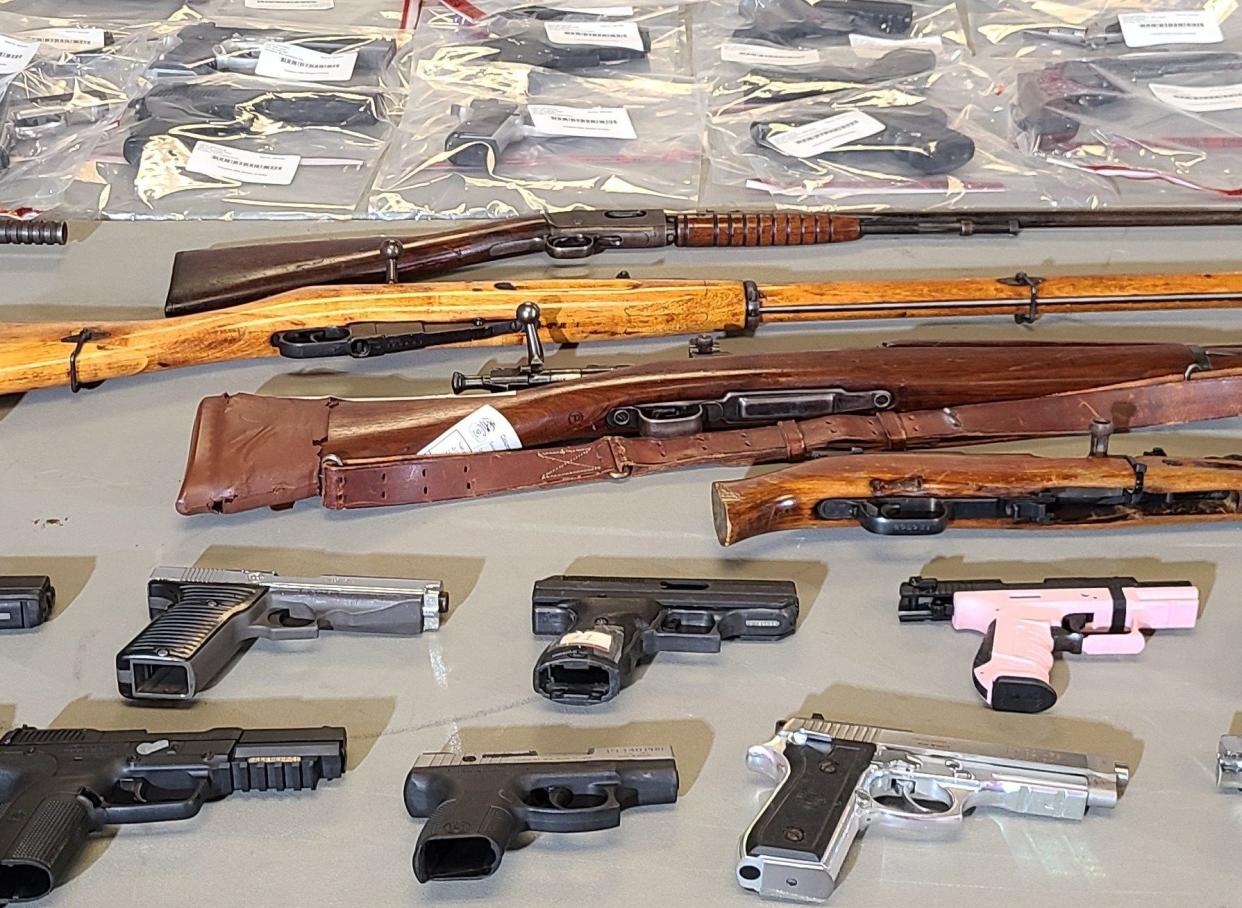 These weapons are among 1,500 guns Columbus police had seized or recovered during the first half of 2022, according to Chief Elaine Bryant.
