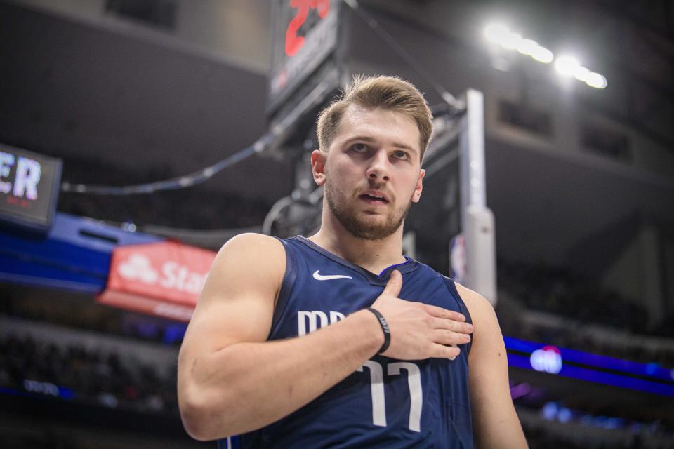 Mavericks sophomore Luka Doncic is a serious MVP candidate at age 20. (Reuters)