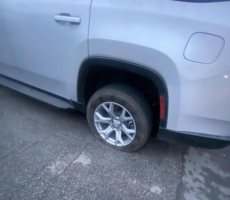 Deborah Villicana’s new Jeep got a flat tire after she drove over a loosened manhole cover in the city of Fort Worth. The city denied her request for reimbursement.
