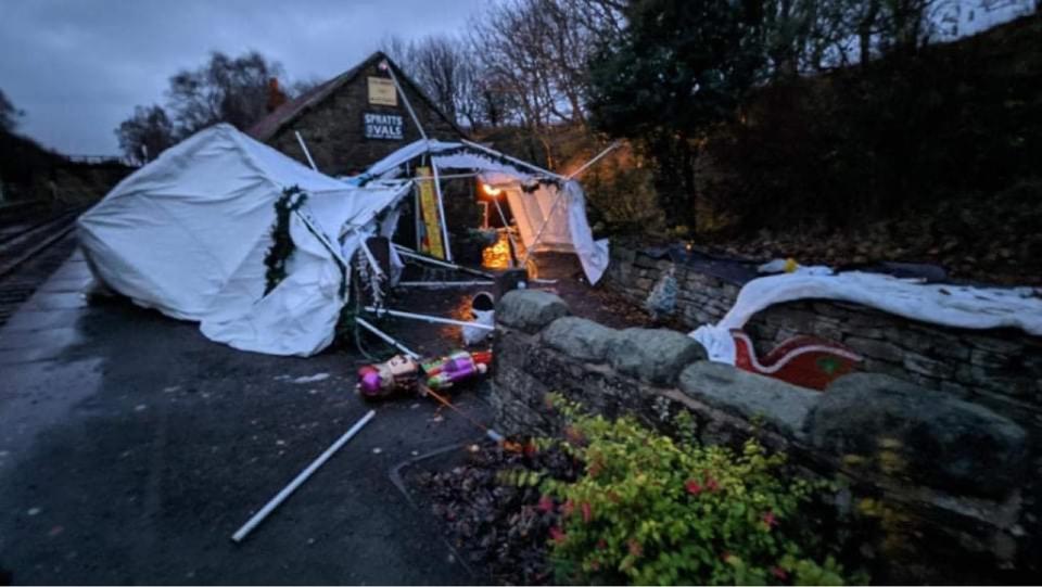 The team at Tanfield Railway said they were ‘devastated’ by the damage (Tanfield Railway/PA)