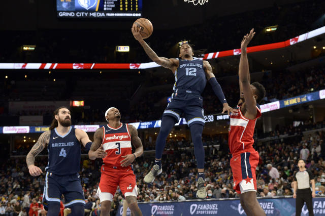 Ja Morant scores 34 points, Grizzlies beat Wizards 115-95