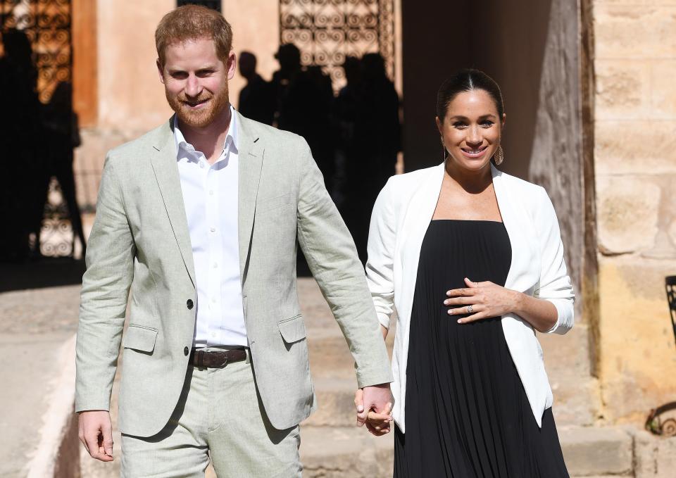 The newest royal baby has arrived! Meghan Markle and Prince Harry <a rel="nofollow noopener" href="https://people.com/royals/meghan-markle-prince-harry-royal-baby-birth-instagram/" target="_blank" data-ylk="slk:welcomed their first child together;elm:context_link;itc:0;sec:content-canvas" class="link ">welcomed their first child together</a>, a son, at 5:26 a.m. on May 6. The royal couple announced their happy news on their new Instagram account, <a rel="nofollow noopener" href="https://www.instagram.com/sussexroyal/" target="_blank" data-ylk="slk:@SussexRoyal;elm:context_link;itc:0;sec:content-canvas" class="link ">@SussexRoyal</a>. The caption noted that the baby boy weighed in at 7lbs. 3oz., and the <a rel="nofollow noopener" href="https://people.com/royals/meghan-markle-prince-harry-royal-baby-name-announced/" target="_blank" data-ylk="slk:highly anticipated announcement of his name;elm:context_link;itc:0;sec:content-canvas" class="link ">highly anticipated announcement of his name</a> came two days after his birth. Prince Harry made <a rel="nofollow noopener" href="https://people.com/royals/prince-harry-praises-meghan-markle-after-birth-royal-baby-son/" target="_blank" data-ylk="slk:a quick on-camera appearance;elm:context_link;itc:0;sec:content-canvas" class="link ">a quick on-camera appearance</a> following the birth, sharing, "I’m very excited to announce that Meghan and myself had a baby boy early this morning, a very healthy boy," he said with a big smile on his face. "Mother and baby are doing incredibly well." "It’s been the most amazing experience I could ever possibly imagine," Harry continued. "How any woman does what they do is beyond comprehension. But we’re both absolutely thrilled and so grateful to all the love and support from everybody out there. It’s been amazing, so we just wanted to share this with everybody."