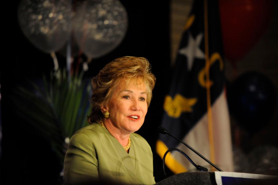 Former Sen. Elizabeth Dole, R-N.C., in 2008 in Salisbury.