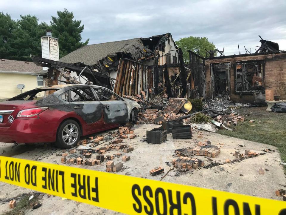 A duplex in the 500 block of Wood Thrush Street in Troy was destroyed by fire on Sept. 22, 2022. It killed resident Susanne Tomlinson, 69. Her daughter’s boyfriend later admitted to setting it.