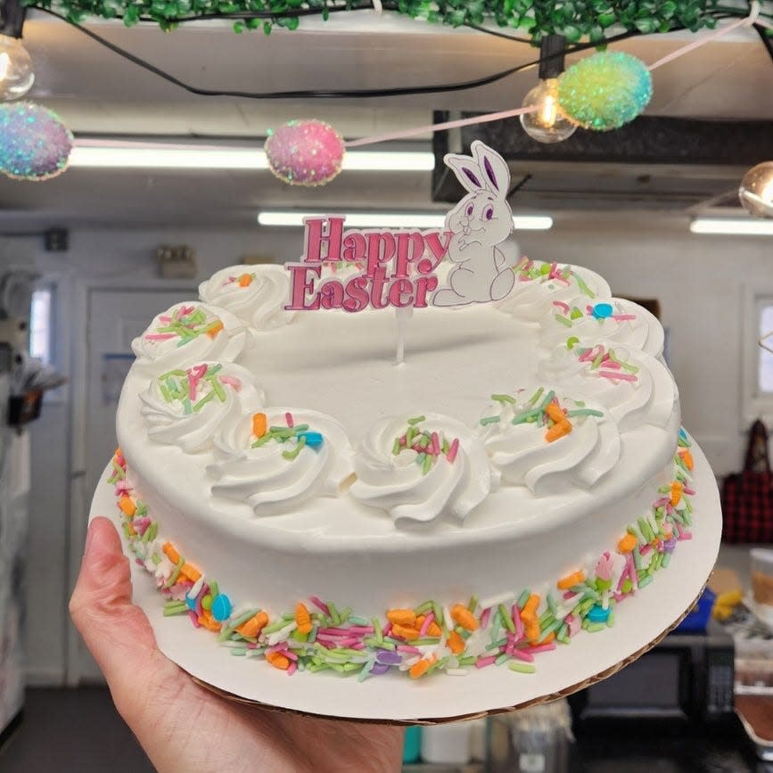 You can order an Easter ice cream cake from Tom & Jimmy's.