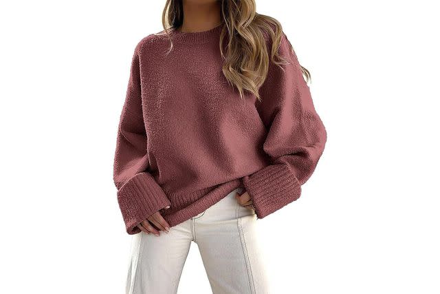 EFAN Sweatshirts Hoodies for Women Oversized Sweaters Fall Outfits Clothes  2024 Crew Neck Pullover Tops Loose Comfy Winter Fashion Red - Yahoo Shopping