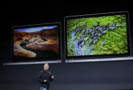 Philip W. Schiller, the Senior Vice President of worldwide marketing at Apple Inc speaks on stage during an Apple event in San Francisco, California October 22, 2013. REUTERS/Robert Galbraith