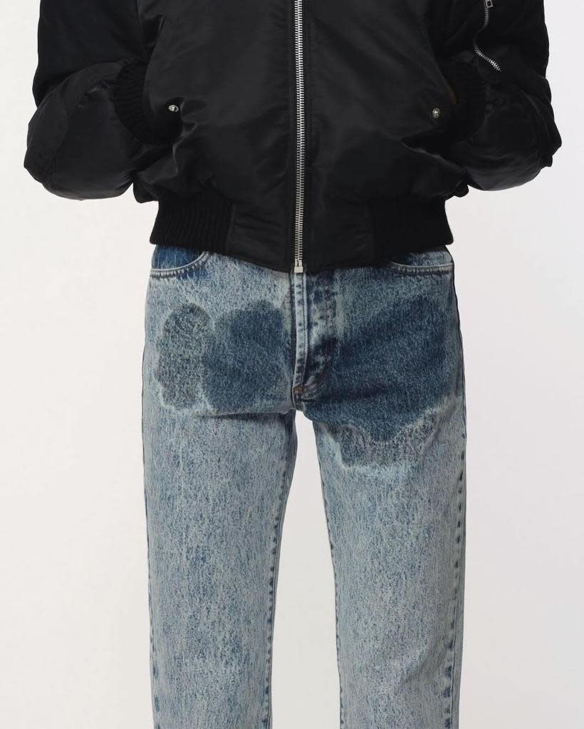 While this darker wash has sold out online, Jordanluca offers a lighter denim originally retailing for $811. JORDANLUCA