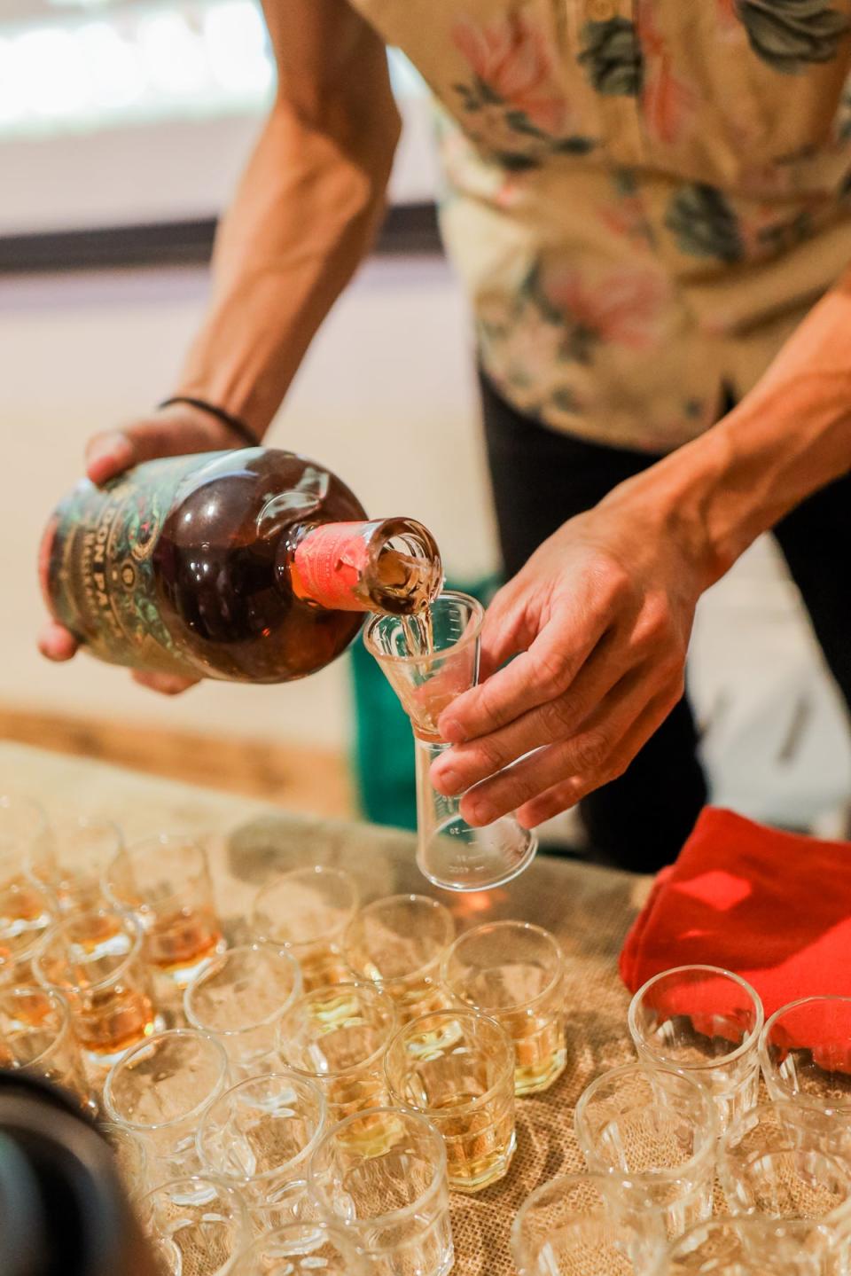 A tasting of Don Papa Masskara (Press handout)