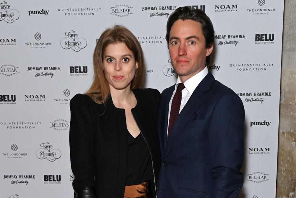 Fayre of St James Christmas Carol Concert, St James' Church, London, UK - 29 Nov 2022: Princess Beatrice and Edoardo Mapelli Mozzi Fayre of St James Christmas Carol Concert, St James’ Church, London, UK (David Fisher/Shutterstock)