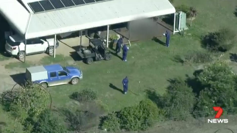 The bodies were found just before dawn on Friday morning at a property in Osmington, WA. Source: 7 News