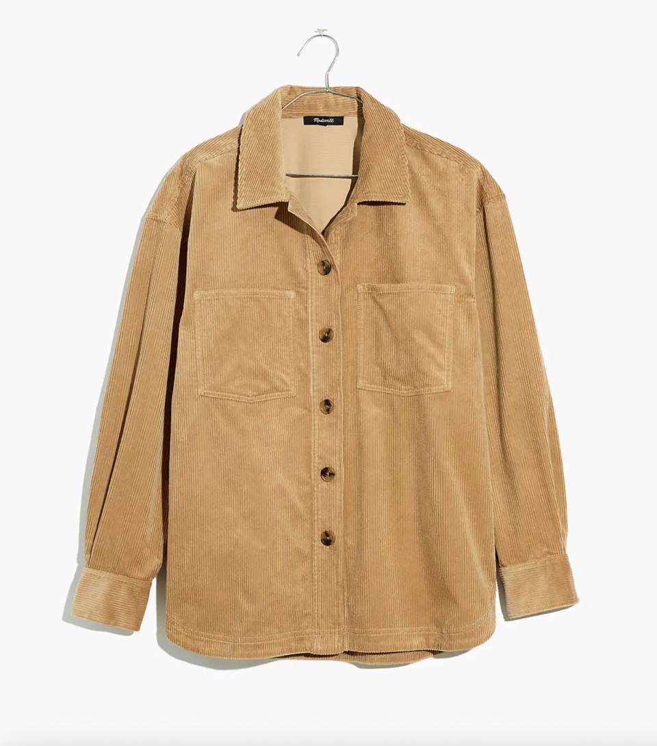 10) Corduroy Kentwood Oversized Shirt-Jacket