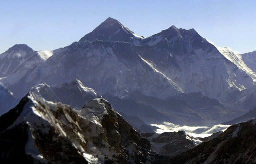 A view of the 8,848 metre (29,028 feet) high Mount Everest. Climate change is altering the face of the Himalayas, devastating farming communities and making Mount Everest increasingly treacherous to climb, some of the world's top mountaineers have warned