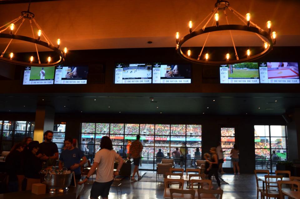 Club at Q2 Stadium, home of Austin FC in Austin, TX