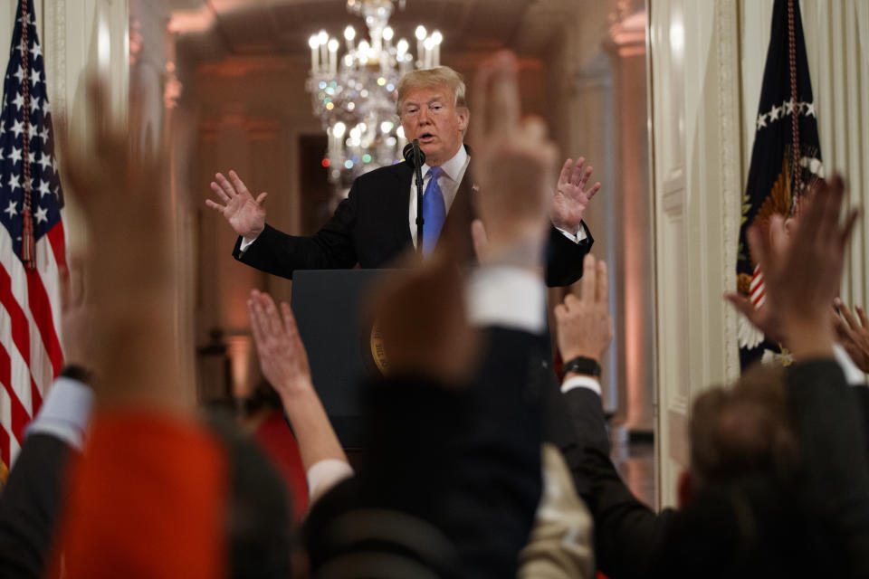 President Trump at a White House news conference, Nov. 7, 2018. (Photo: Evan Vucci/AP)