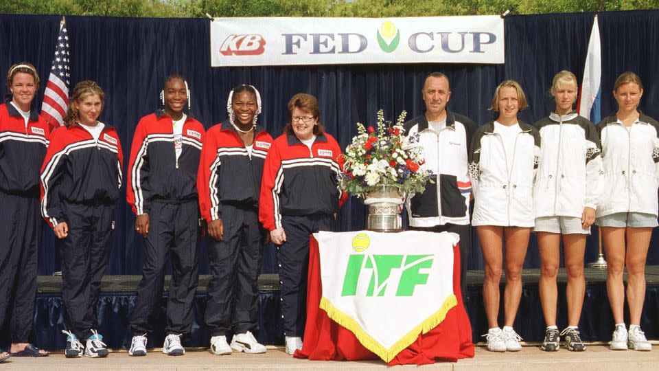 King captained a US team, including Venus and Serena Williams, to victory in 1999. - John G. Mabanglo/AFP/Getty Images/File