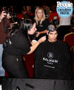 <p>"Special thanks to Balmain Hair Couture who provided the best hair artist."</p>