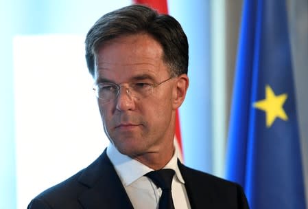 Dutch Prime Minister Rutte meets with German Chancellor Merkel in The Hague