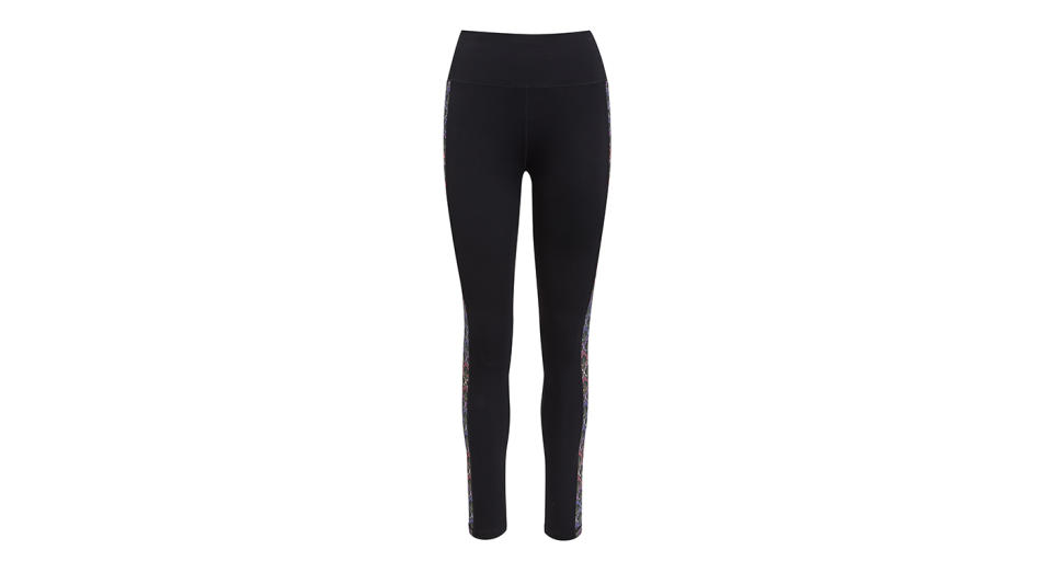 Iphis Printed Panel Stretch Leggings 