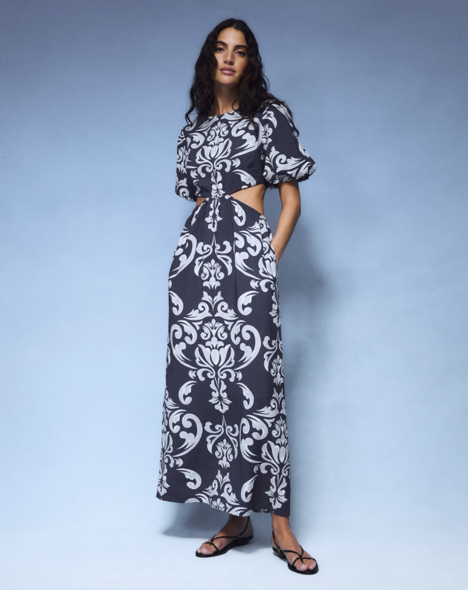 Short-Sleeve Cutout Maxi Dress (Photo via Abercrombie)