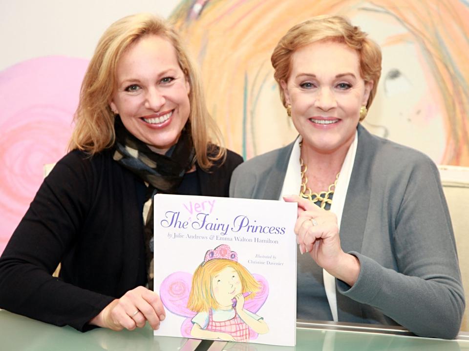 Julie Andrews and daughter Emma Walton Hamilton (L) attend their book signing of "A Very Fairy Princess" at Saks Fifth Avenue on November 9, 2010 in New York City