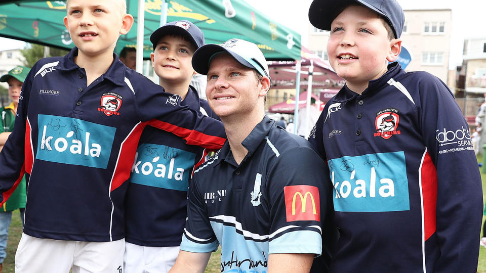 Steve Smith has been playing club cricket during his ban. (Photo by Mark Metcalfe/Getty Images)