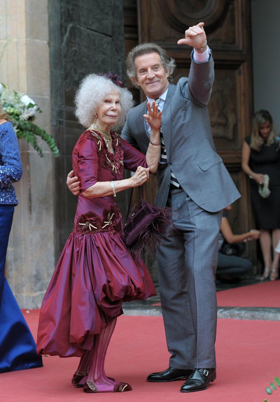 The Duchess of Alba married a much younger man.