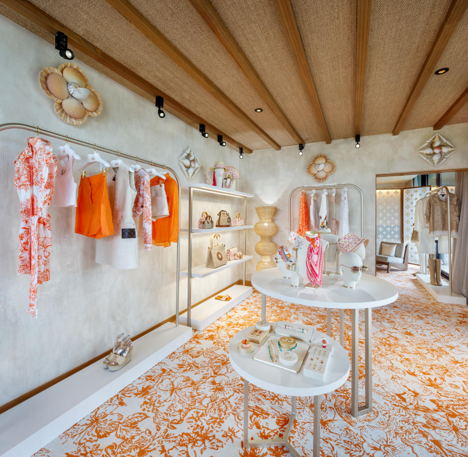 The Louis Vuitton Poolside takeover Pop-up shop at Casa Neos Miami.