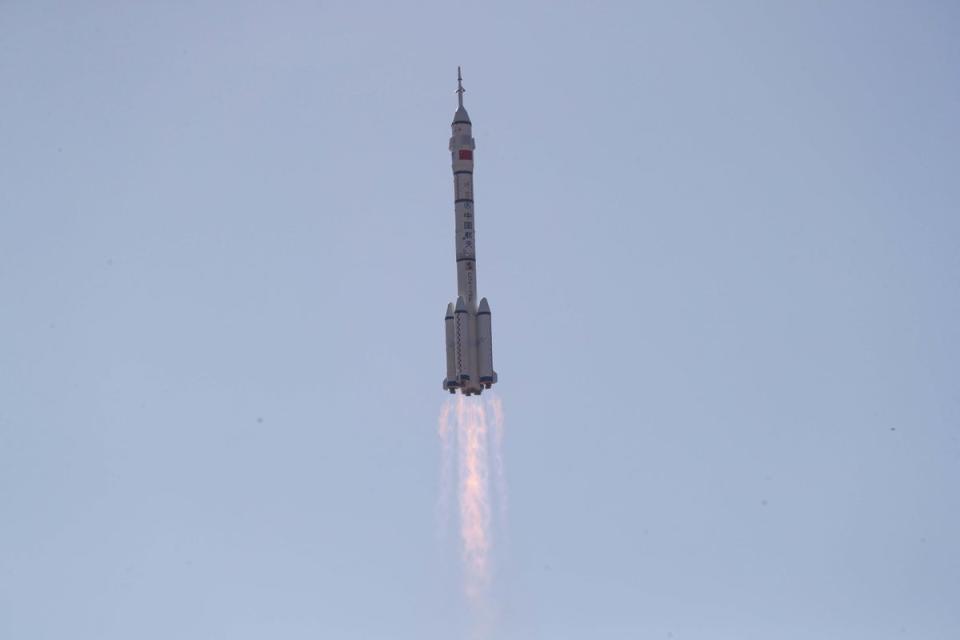 China Launches Shenzhou-17 Manned spaceship (VCG via Getty Images)