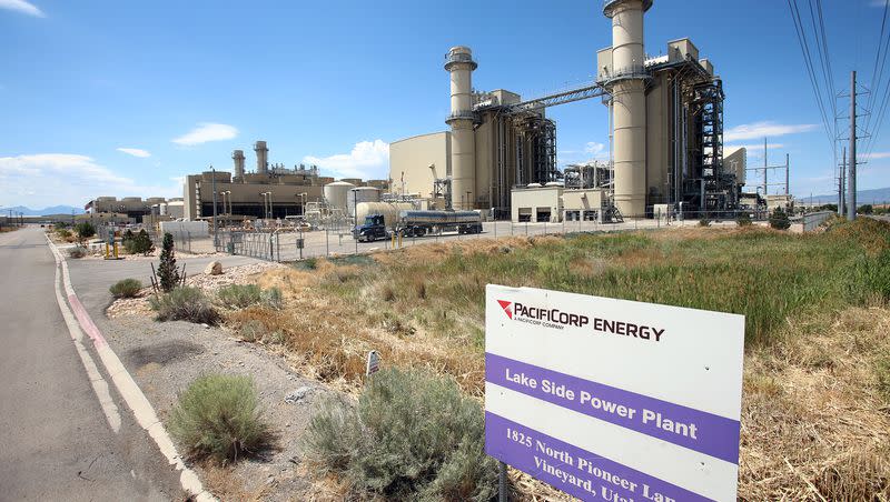 PacifiCorp Energy’s Lake Side Power Plant in Vineyard is photographed on July 28, 2020. Some believe the EPA’s new air pollution transport rule is unfair to Utah companies and customers.