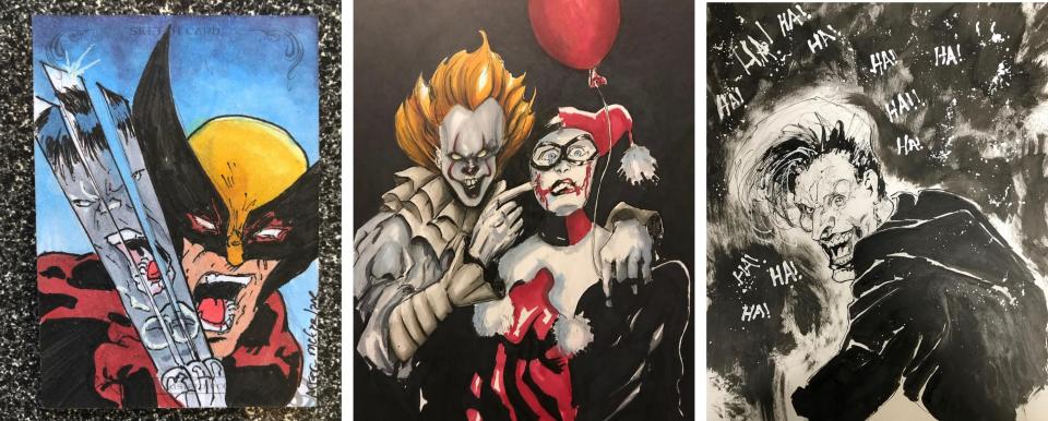 The artwork of Cesar Flores will be on display during the DV8 Art Walk on Aug. 19 at the historic Apple Valley Inn. The event will showcase pop culture artwork, with the genres of comic books, video games, horror and fantasy.