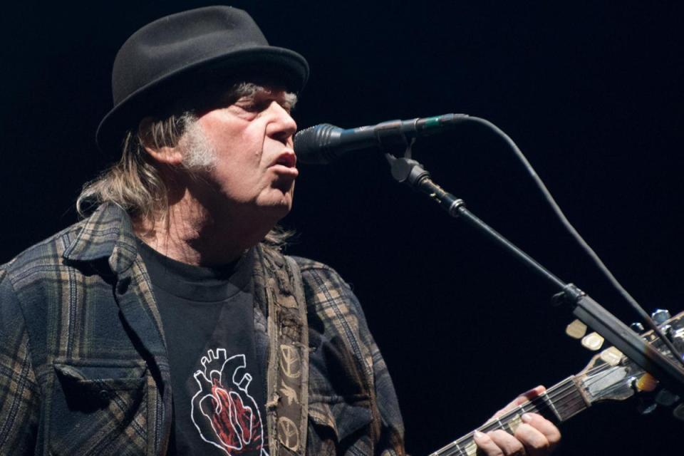 Neil Young performing in 2018 (AFP/Getty Images)